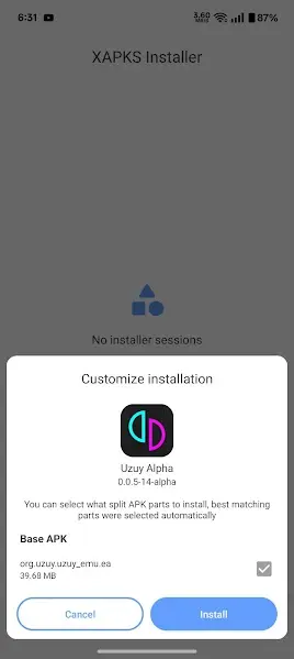 Screenshot of Uzuy App